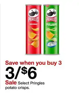 Target Select Pringles potato crisps offer