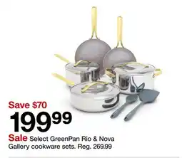 Target Sale Select GreenPan Rio & Nova Gallery cookware sets offer