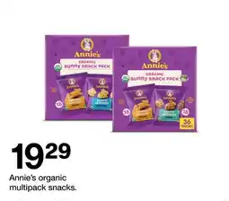 Target Annie's organic multipack snacks offer