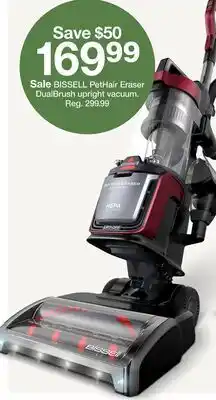 Target BISSELL PetHair Eraser DualBrush upright vacuum offer