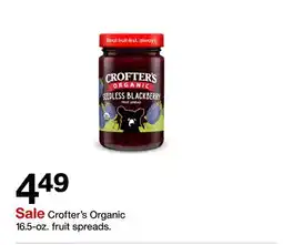 Target Crofter's Organic 16.5-oz. fruit spreads offer