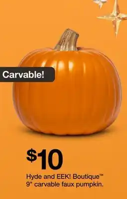 Target Hyde and EEK! Boutique 9 carvable faux pumpkin offer