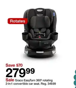 Target Graco EasyTurn 360° rotating 2-in-1 convertible car seat offer