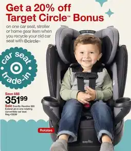 Target Evenflo Revolve 360 Extend all-in-one rotating base car seat offer