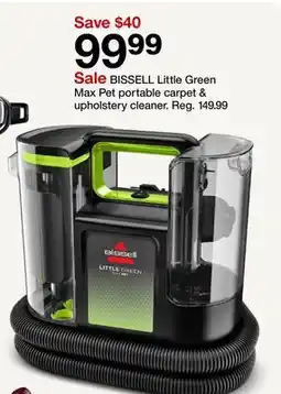 Target Sale BISSELL Little Green Max Pet portable carpet & upholstery cleaner offer