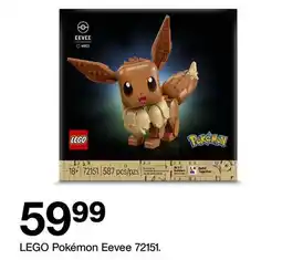 Target LEGO Pokémon Eevee 72151 offer