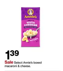 Target Select Annie's boxed macaroni & cheese offer