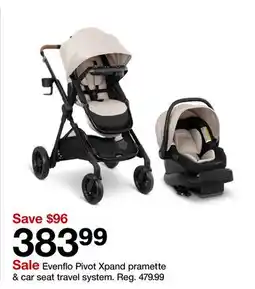 Target Evenflo Pivot Xpand pramette & car seat travel system offer