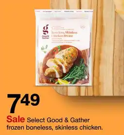 Target Select Good & Gather frozen boneless, skinless chicken offer