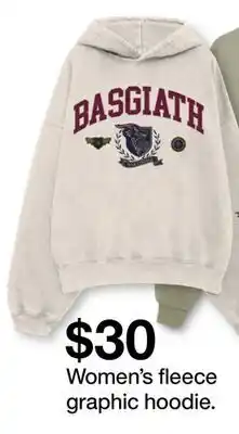 Target Women's fleece graphic hoodie offer