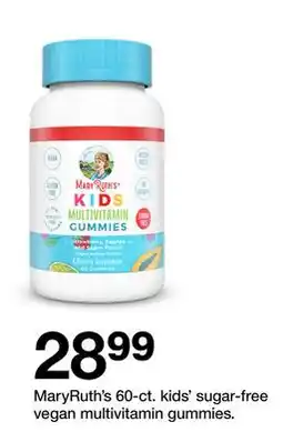 Target MaryRuth's 60 ct. kids' sugar-free vegan multivitamin gummies offer