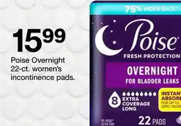 Target Poise Overnight 22-ct. women's incontinence pads offer