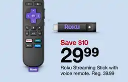 Target Roku Streaming Stick with voice remote offer