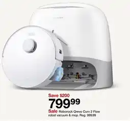 Target Roborock Oreo Curvy 2 Flow robot vacuum & mop offer
