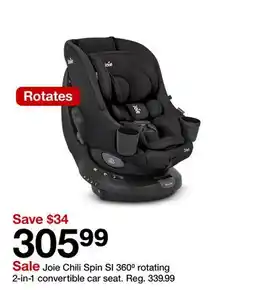 Target Joie Chili Spin SI 360⁰ rotating 2-in-1 convertible car seat offer