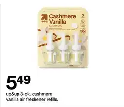 Target up&up 3-pk. cashmere vanilla air freshener refills offer