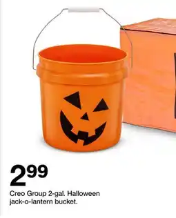 Target Creo Group 2-gal. Halloween jack-o-lantern bucket offer