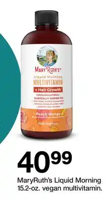 Target MaryRuth's Liquid Morning 15.2-oz. vegan multivitamin offer
