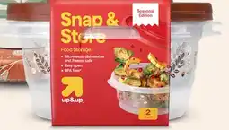 Target up&up 2-pk. fall round food storage containers offer
