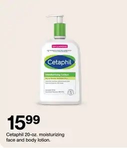 Target Cetaphil 20-oz. moisturizing face and body lotion offer