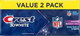 Target Crest 3D White 6.6-oz. Advanced Radiant toothpaste offer