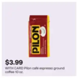 CVS Pilon café espresso ground coffee 10 oz offer