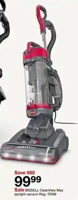 Target BISSELL CleanView Max ppright vacuum offer