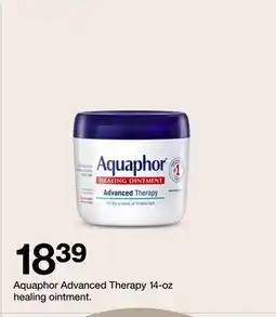 Target Aquaphor Advanced Therapy 14-oz healing ointment offer