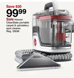 Target Hoover CleanSlate portable carpet & upholstery spot cleaner offer