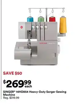 Michaels SINGER 14HD854 Heavy-Duty Serger Sewing Machine offer