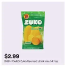 CVS Zuko flavored drink mix 14.1 oz offer