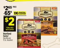 Dollar General Heartland Farms Dog Biscuits offer