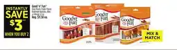 Dollar General Good 'n Fun Dog Treats Triple Flavor Rawhide Kabobs, Ribs or Wings offer
