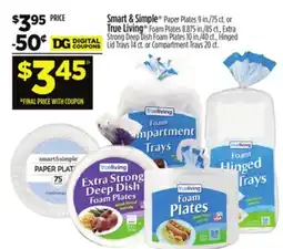 Dollar General Smart & Simple Paper Plates offer