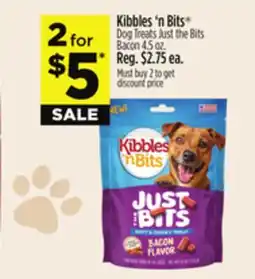 Dollar General Kibbles 'n Bits Dog Treats Just the Bits Bacon offer