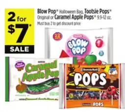 Dollar General Blow Pop Halloween Bag, Tootsie Pops Original or Caramel Apple Pops offer