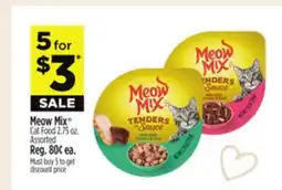 Dollar General Meow Mix Cat Food offer