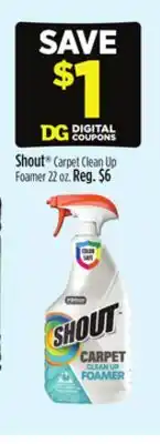 Dollar General Shout Carpet Clean Up Foamer offer