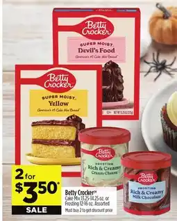 Dollar General Betty Crocker Cake Mix offer