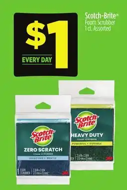 Dollar General Scotch-Brite Foam Scrubber offer