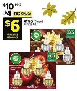 Dollar General Air Wick Scented Oil Refills offer