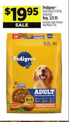 Dollar General Pedigree Dog Food offer