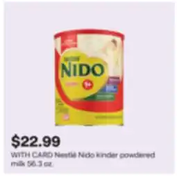 CVS Nestlé Nido kinder powdered milk 56.3 oz offer