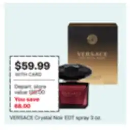 CVS VERSACE Crystal Noir EDT spray 3 oz offer