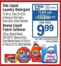 Price Chopper Tide Liquid Laundry Detergent offer