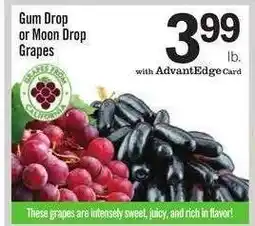 Price Chopper Gum Drop or Moon Drop Grapes offer