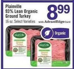 Price Chopper Plainville 93% Lean Organic Ground Turkey offer