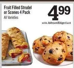 Price Chopper Fruit Filled Strudel or Scones 4 Pack offer