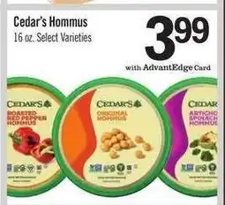 Price Chopper Cedar's Hommus offer