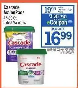 Price Chopper Cascade Actionpacs offer